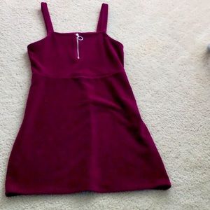 Red velvet dress